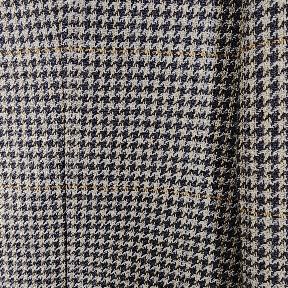 Jos A Bank Executive Collection Blazer Jacket Sz 42S Silk Wool Blend Houndstooth - Picture 15 of 15